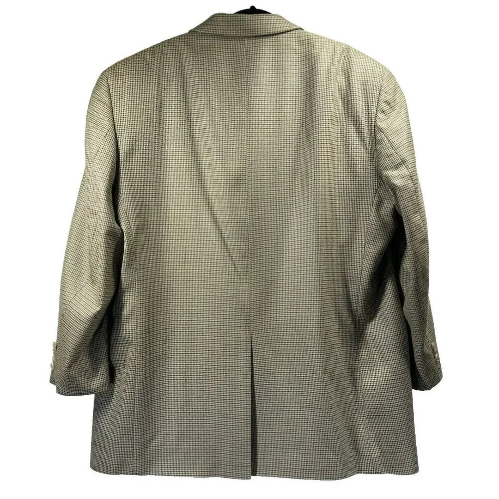 Lauren Ralph Lauren Mens Blazer Jacket Size 48L Long Silk Wool Two Button Single